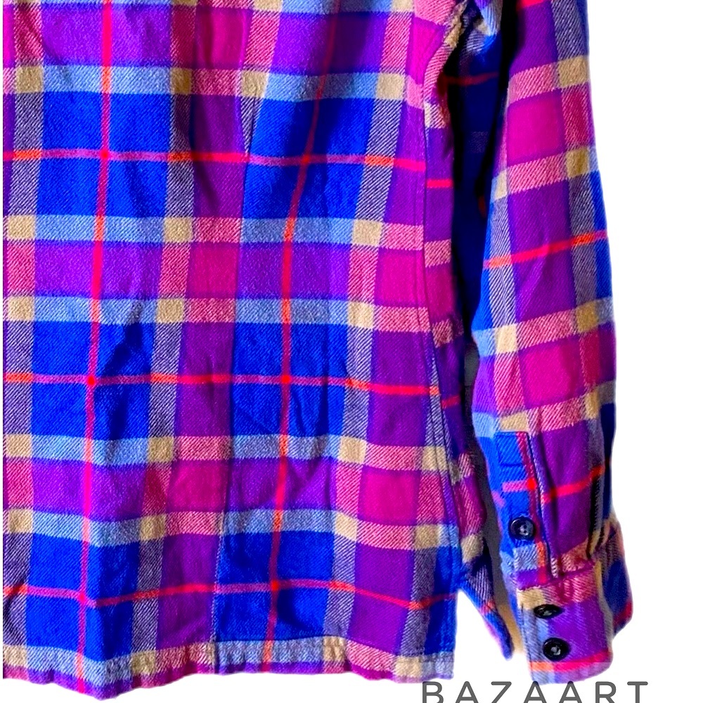 PATAGONIA Shacket, Organic Cotton, Flannel, Plaid, Shirt, Jacket, Sz 0, XS - Picture 7 of 10